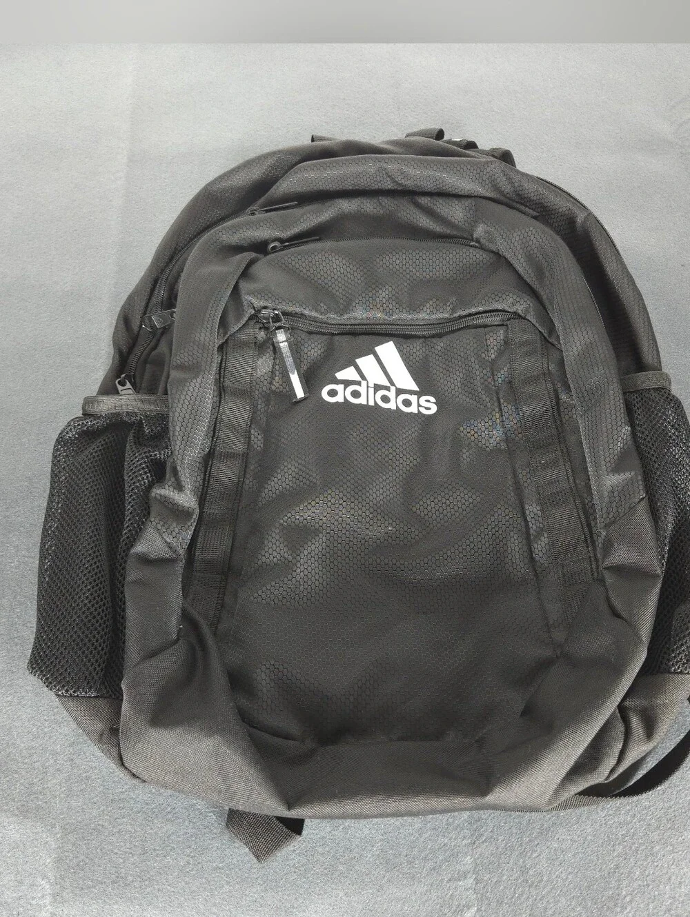 adidas Black and White Logo Men's Backpack